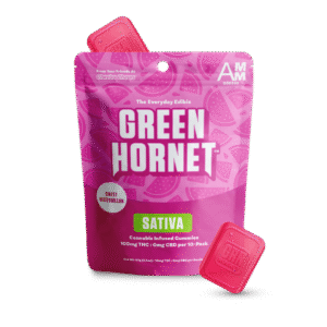 Green Hornet Gummies - Watermelon - Sativa - 100mg (10 x 10mg)