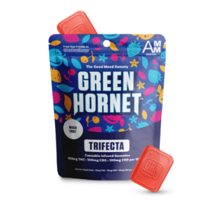 Green Hornet Gummies - Trifecta - THC + CBD + CBG - 100mg